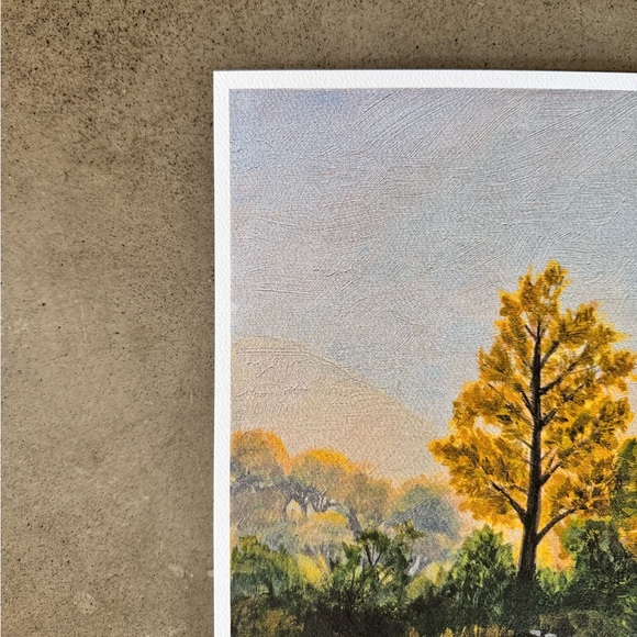 Golden Hour Forest Fine Art Print 8x10” Autumn Hike - Picture 2 of 3